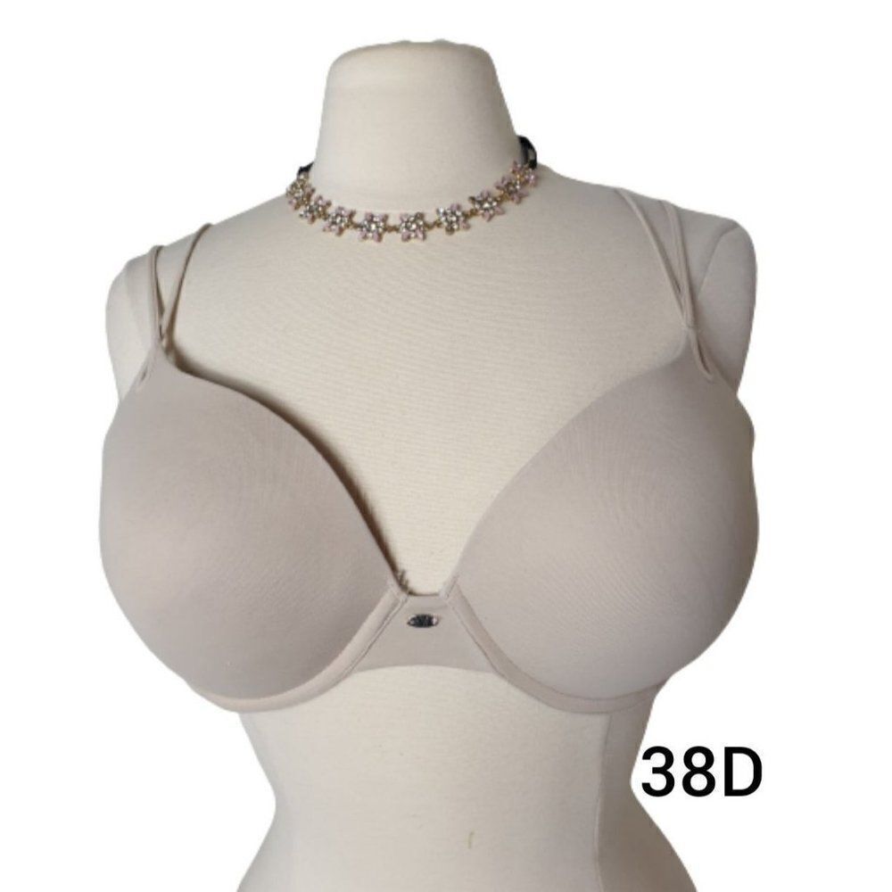 Women's Bra 38D Full Coverage Lightly Lined Molded Cups Comfy Bra 38D